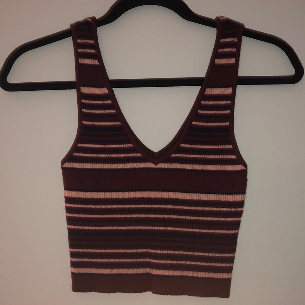 cropped sweater tank